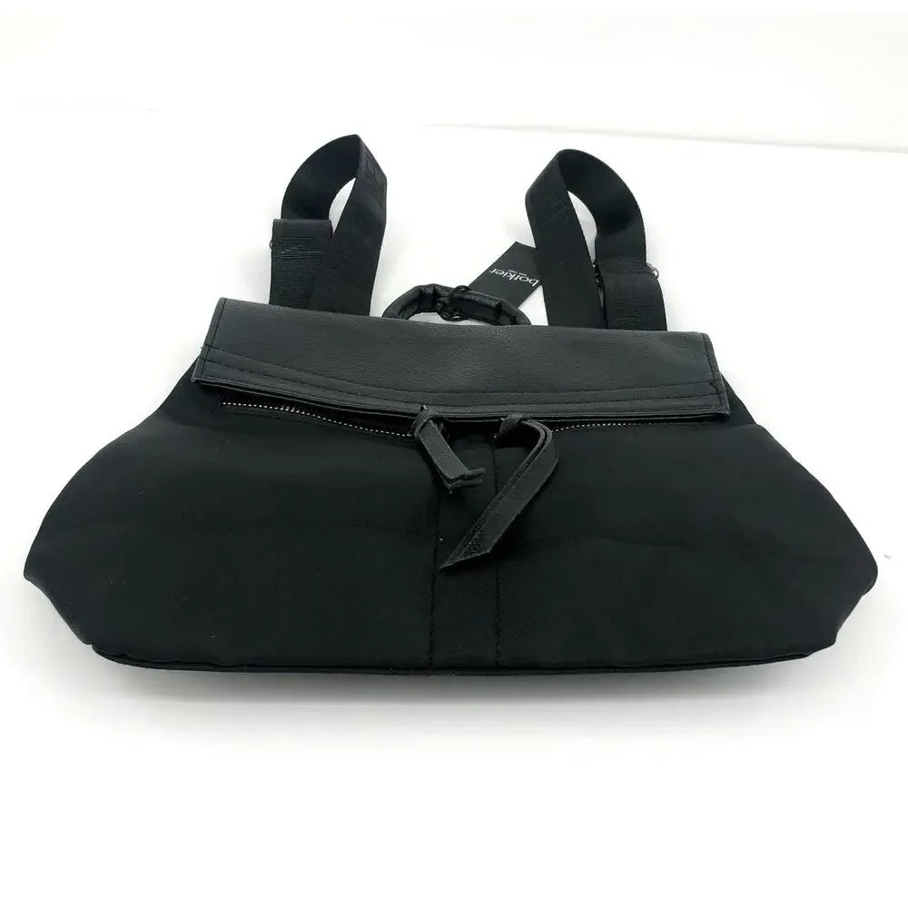 BOTKIER Women's Trigger Mini Nylon Backpack Black One Size Lightweight NWT